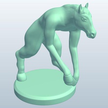 tikbalang v1 mythique les créatures imprimable lowpoly des mythiques 3d print model - Mito3D