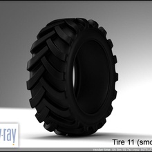tire 11 truck 1 3d agriculture airplane auto bike bus car cart f1 hannibal machine mental metal military mobile off pack parts race road tractor transport truch vehicle vray wheel 3d print model - Mito3D