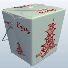 togo boîte de chinois moyen v1 le la les conteneurs imprimable lowpoly 3d print model - Mito3D