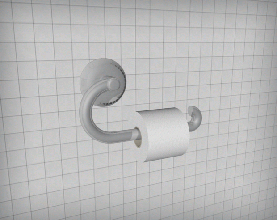 toilet paper house home item props 3d print model - Mito3D