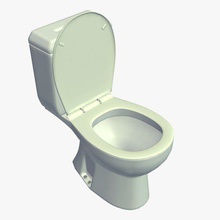 WC-v2 WC Haushalt Elemente v2 bedruckbar ist lowpoly Haushaltsgegenstände 3d print model - Mito3D