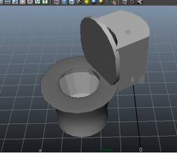 toilet scene architecture 3d print model - Mito3D