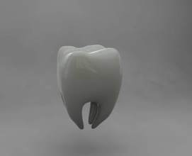 dent dents papillon de nuit tête 3d print model - Mito3D