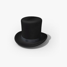 chapeau haut de forme l'accessoire caractère cirque vêtements la mode fatgod88 chapellerie l'homme modèle haut-de-forme 3d print model - Mito3D