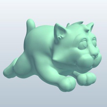 topper cat v1 Bleistift Neuheiten bedruckbar ist lowpoly 3d print model - Mito3D