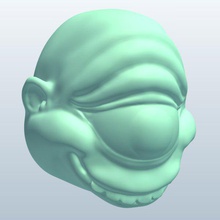 topper cyclopshead v1 lápiz los cíclopes cabeza las novedades imprimible lowpoly 3d print model - Mito3D
