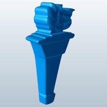 torch v2 meşale mıknatıs yenilik yazdırılabilir lowpoly 3d print model - Mito3D