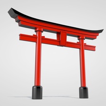 torii kapısı 4d mimarlık c4d sinema cinema4d fabiovalle3d tarihi Japonya Japon dönüm noktası model anıt nihon nippon kutsal yapısı tapınaklar turist merak ediyorum 3d print model - Mito3D