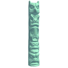 totempole v3 totem pole 1 statues busts printable lowpoly 3d print model - Mito3D