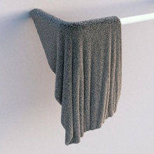des serviettes la salle de bains binaryray le luminaire moelleux fourrure l'ameublement mobilier modèle rack ensemble serviette bain vray 3d print model - Mito3D