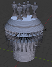 Turm scifi Architektur 3d print model - Mito3D