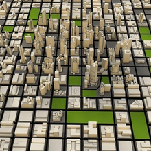 2 şehir Şehir Daire mimarlık bina araba otel ev imagework manhattan Büyükşehir midtown model nyc ofis plaza ray sahne gökdelen sokak yapısı kule kentsel v 3d print model - Mito3D