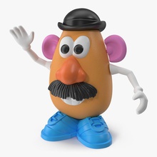 toy mr potato head 3d molier american cartoon character childhood cute ear film fun funny hasbro hat international kid model mouth nose parts plastic playing realistic story vray 3d print model - Mito3D