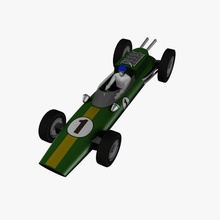 toy race car sg v1 vehicles printable lowpoly 3d print model - Mito3D