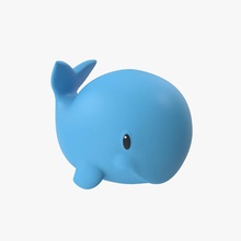 toy whale animal baby bath bathroom bathtime blue cardamon cartoon character child fish funny model plastic playing rubber small tub 3d print model - Mito3D