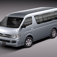 toyota hiace 2007 2008 2009 2010 2011 2012 ace ásia de ônibus pesado olá japão minivan modelo ámérica do sul squir utilitário van veículo 3d print model - Mito3D