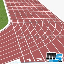 track field set 100m 2012 architecture arenas championship classic competition hurdle london medal model ms ray nike olympics puma sport sprint structure tracks 3d print model - Mito3D