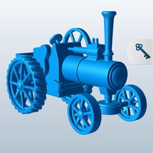 traction engine v1 tools equipment printable lowpoly 3d print model - Mito3D