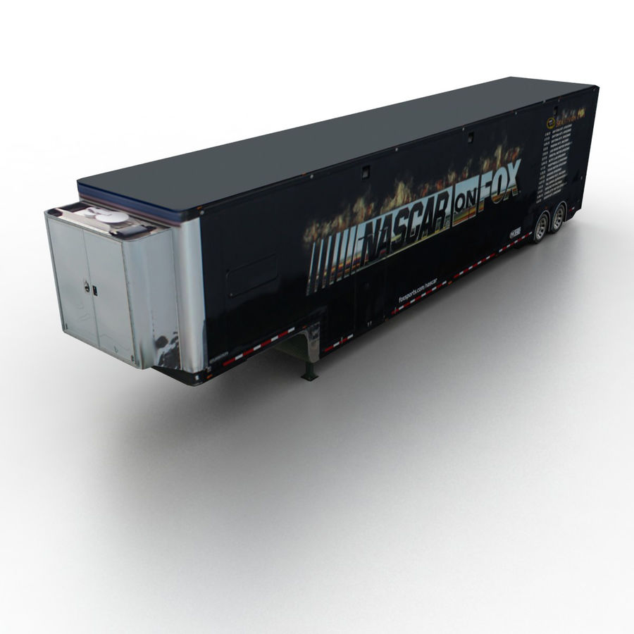 trailer nascar box car cargo city container featherlight fox game hauler lower lowpoly model poly race ready semi taurus x tent toy traffic transport truck vehicle 3D print model - Mito3D