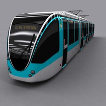 2 tramvay 3degestar araba şehir kavram kap elektrik yüksek çizgiler metro model yolcu demiryolu hız sokak tren tramway transporter araç yol 3d print model - Mito3D