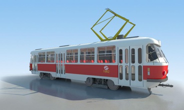 tramvay tatra t3 - satılık şehir klasik iletişim Çek elektrik Avrupa model eski yolcu halk tren satış trafik ulaşım trolley araç vintage vojtech buday 3d print model - Mito3D