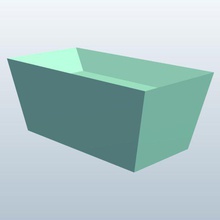 trash bin v1 dumpster metal containers printable lowpoly 3d print model - Mito3D