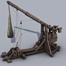 trebuchet 3dfx fish biological catapulting century counter counterweight early medieval projectile traction tre trebucket twelfth warfare weapon weight 3d print model - Mito3D