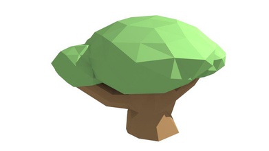 árvore 06 a arte clipe jogo inferior o minimalismo modelo planta poli pronta ruslan812 simples assim 3d print model - Mito3D
