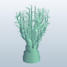 treesketch tree2 v1 dead tree plants wildlife printable lowpoly 3d print model - Mito3D