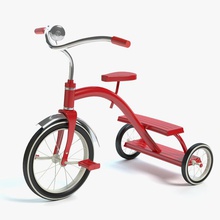 üç tekerlekli bisiklet abramsdesign çocuk döngüsü pedallar oyuncak tri araç tekerlek 3d print model - Mito3D