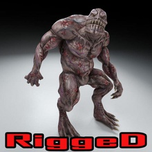troll monster anatomy angry beast blood cave character creatures dark fantasy fat giant horror human humanoid man model mutant ogre reptil rig shprott skin 3d print model - Mito3D