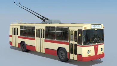 filobus ziu-682b 1972 682b alex autobus bus auto città allenatore eco elettrico pesante modello il passeggero pole pubblico sovietica tranasport di viaggio trolley urbano veicolo ziu 3d print model - Mito3D