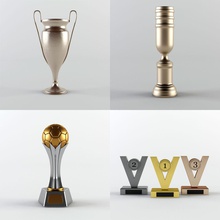 trophy cup - award set awards balls bowl bronze champion chess collection competition copper esenyardim football gold medal model olympics prize silver sport triumph victory winner winning 3d print model - Mito3D