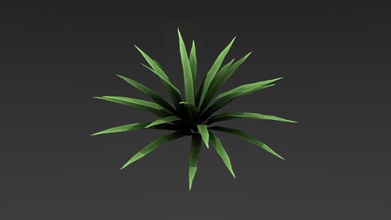 tropical bush bushes forest jungle leaf model plant small springbok za tree vegetation 3d print model - Mito3D