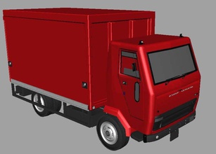 truck adee ashok bed cargo duty four freight heavy industrial leyland semi tractor tyre vehicle wheeler 3d print model - Mito3D