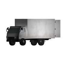 truck amazing box cart chevy delivery four heavy lo lorry lower model motor opel poly semi transport trucker van vehicle wagon wheel white 3d print model - Mito3D