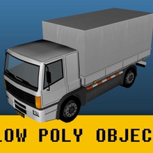 camion low poly voiture daf lourd hiddevandijk bas lowpoly de modèle polygone semi le trafic transport véhicule 3d print model - Mito3D