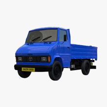 caminhão tata 407 advaita a caixa cabine carga comerciais pesado rodovia indiana bagagem o mercado mini modelo mumbai de recebimento semi estúdios ritmo trailer transporte van do veículo vagão 3d print model - Mito3D