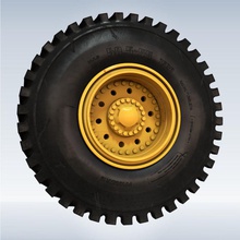 truck tire big construction dirt extreme giant heavy industrial loader metal mine model mohfakhry off parts rim road rubber vehicle wheel 3d print model - Mito3D