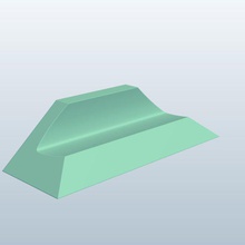 v1 kesilmiş piramit tezgah kesildi mobilya yazdırılabilir lowpoly 3d print model - Mito3D