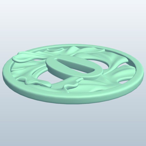 katana tsuba requisiten c 3D printing models | Mito3D