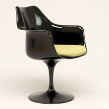 tulip armchair chair classic eero furnishings furniture knoll model polysense saarinen 3d print model - Mito3D