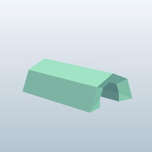 tunnel v1 architecture printable lowpoly 3d print model - Mito3D