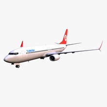 turkish airlines boeing 737 800 3degestar aire la aeronave aerolínea avión en las vías respiratorias de alianza comercial engranaje jet tierra modelo plano estrella tu transporte turquía el turco 3d print model - Mito3D