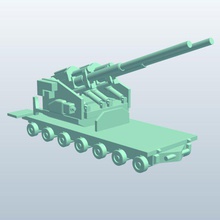 twin mounted anti aircraft 12 german v1 antiaircraft vehicle weapons armor printable lowpoly 3d print model - Mito3D