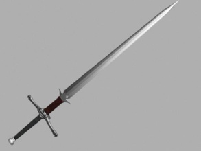 two handed sword weapons 3d print model - Mito3D