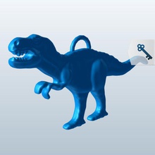 tyrannosaurus rex perfil de v1 trex la ventana colgador decoraciones imprimible lowpoly 3d print model - Mito3D