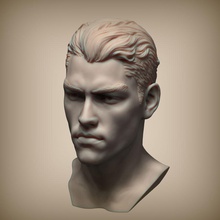 tyson ballou 3dchars anatomy body boy brutal character cool cutting eye face guys hair handsome head human male man model people person realistic sculpture zbrush 3d print model - Mito3D