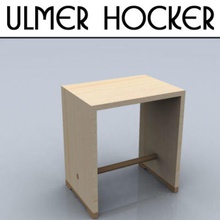 ulmer hocker stoll 1954 architecture bauhaus beech bill cheap design fabiocp furnishings furniture max museum seat spruce stool table vitra wood 3d print model - Mito3D