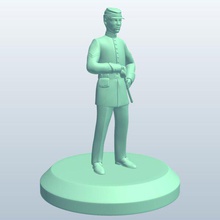 union soldierssword v1 soldiers sword people printable lowpoly 3d print model - Mito3D